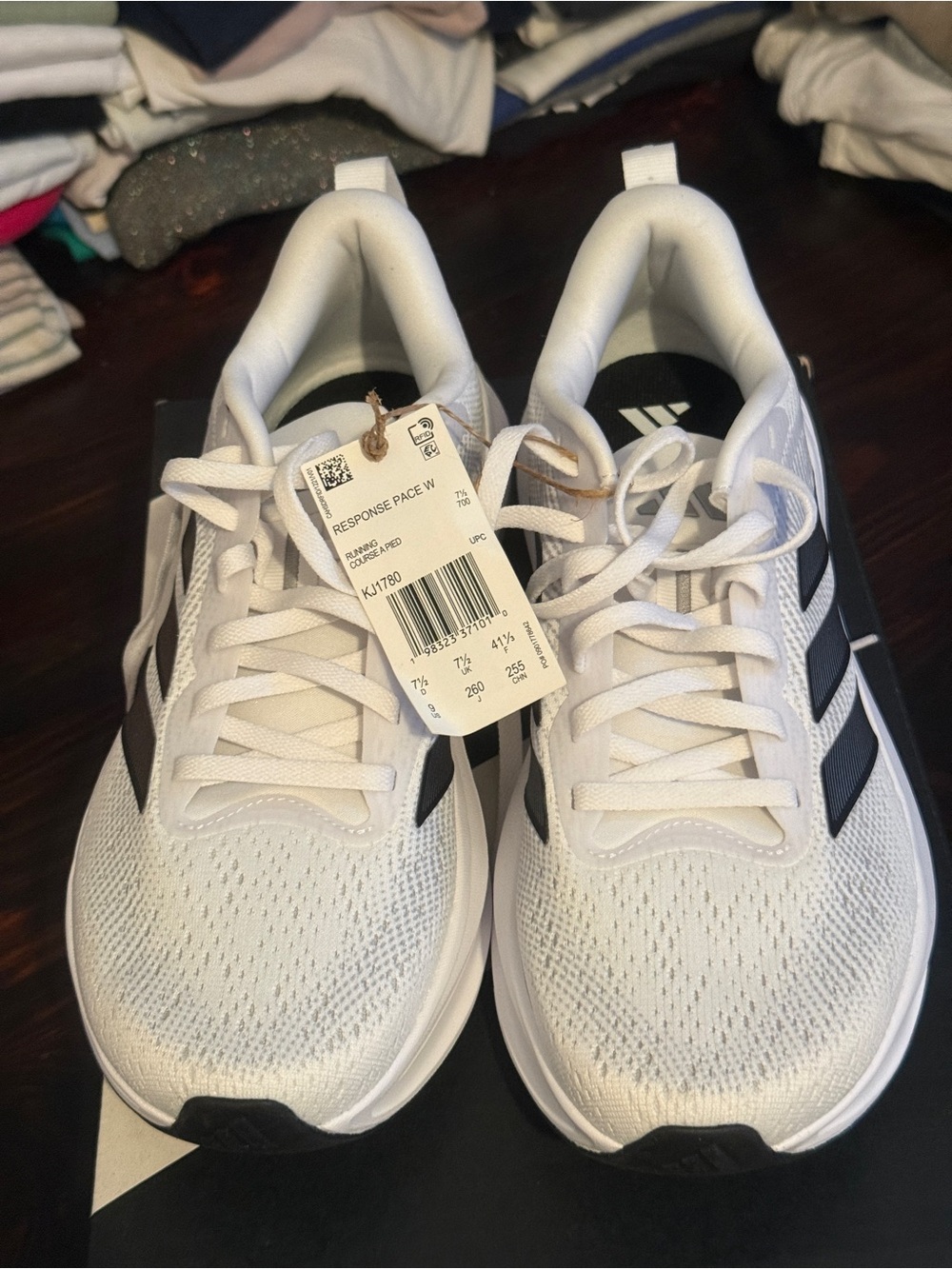 adidas Women’s White & Black Sneakers - Response Pace